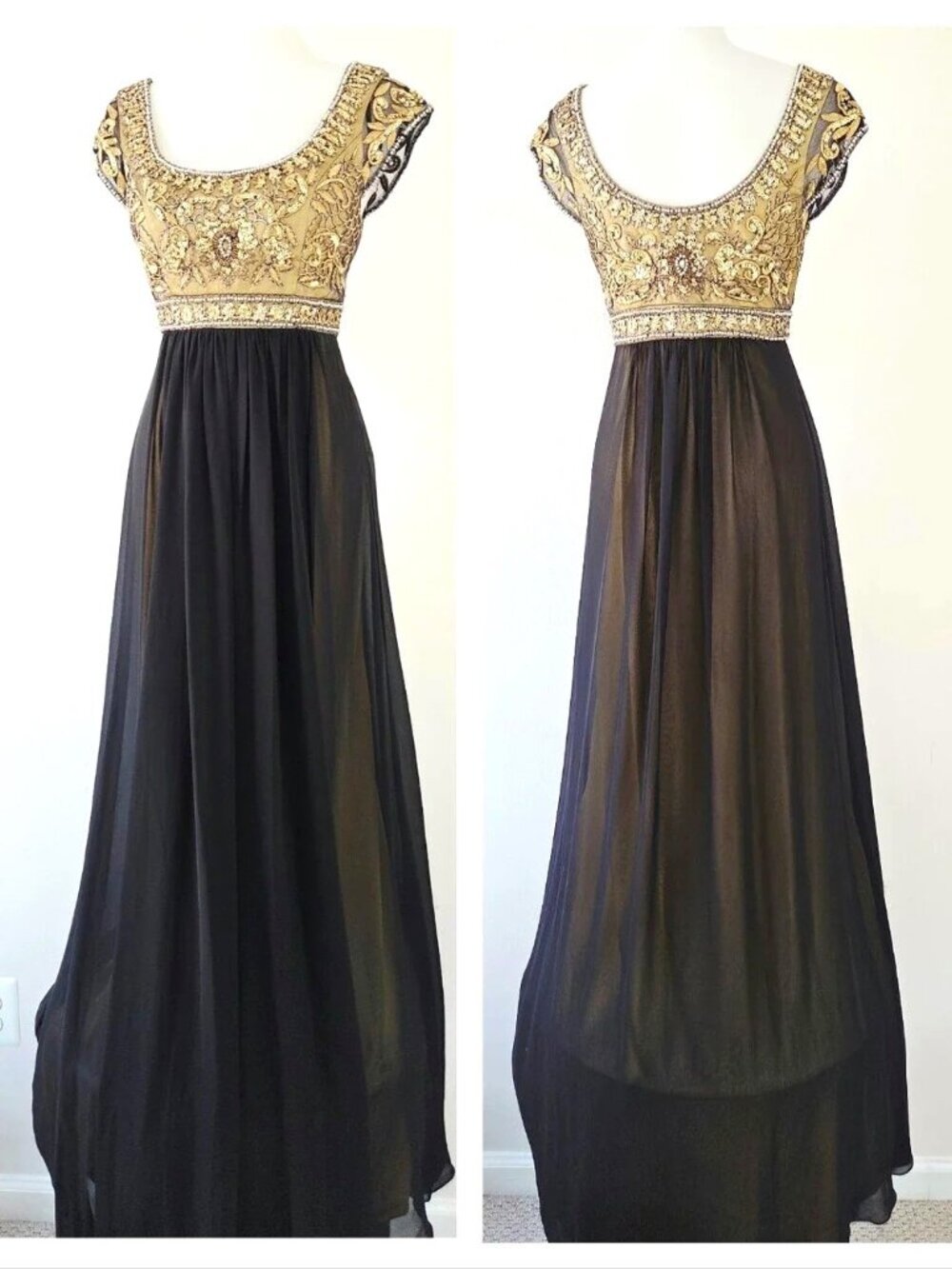 Bridgerton! Regency Style Empire Waist Evening Gown